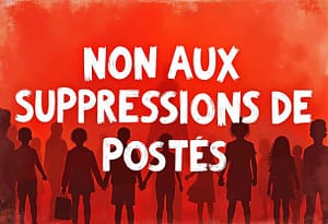 non aux suppressions de postes education nationale