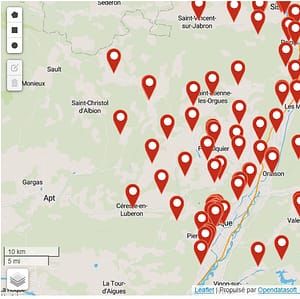 carte des ecoles du 04 - alpes de haute provence